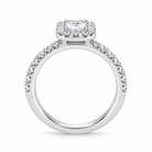 18ct White Gold 1.05ct Diamond Halo Ring – Image 2