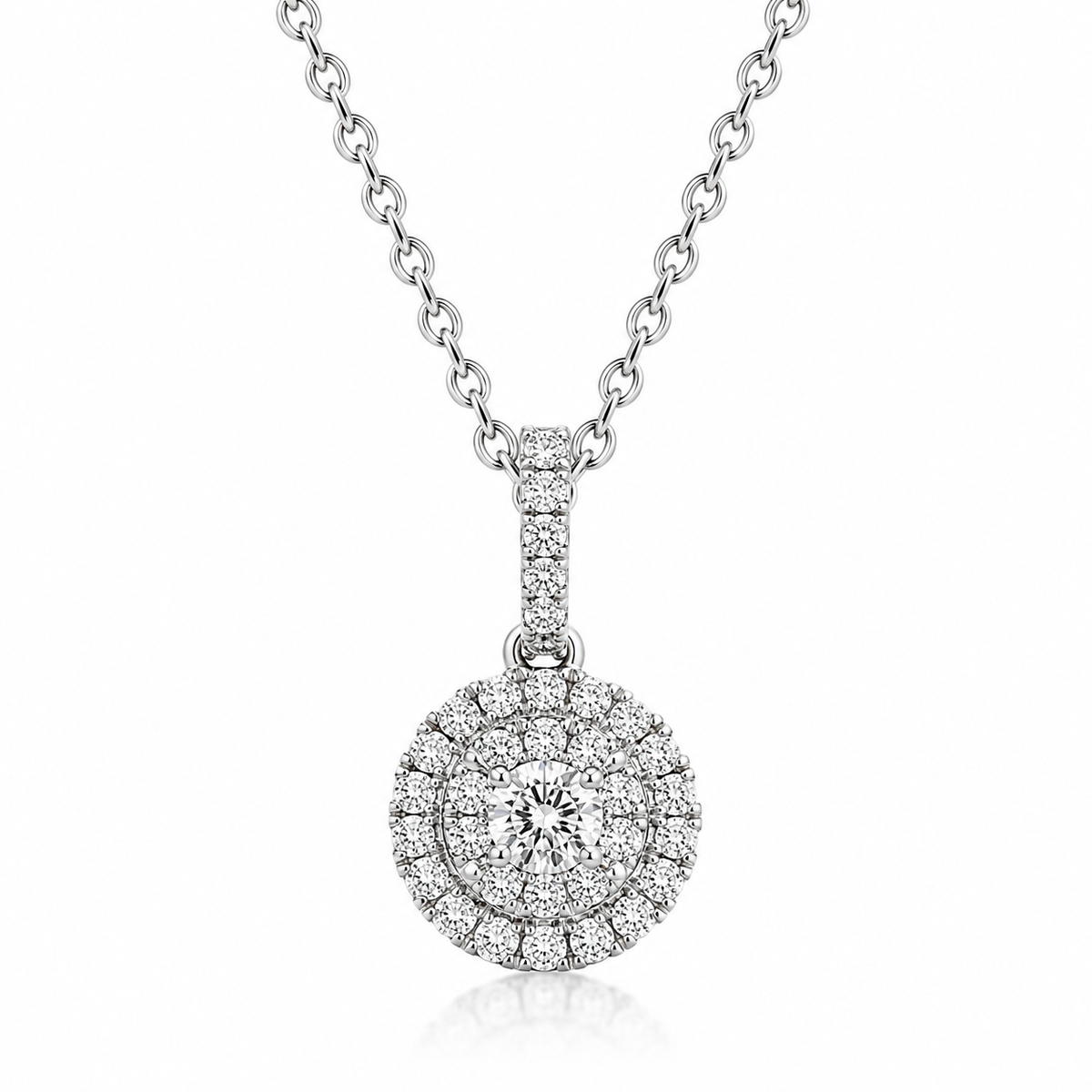18ct White Gold Diamond Two-Piece Jewellery Gift Set - Image 3