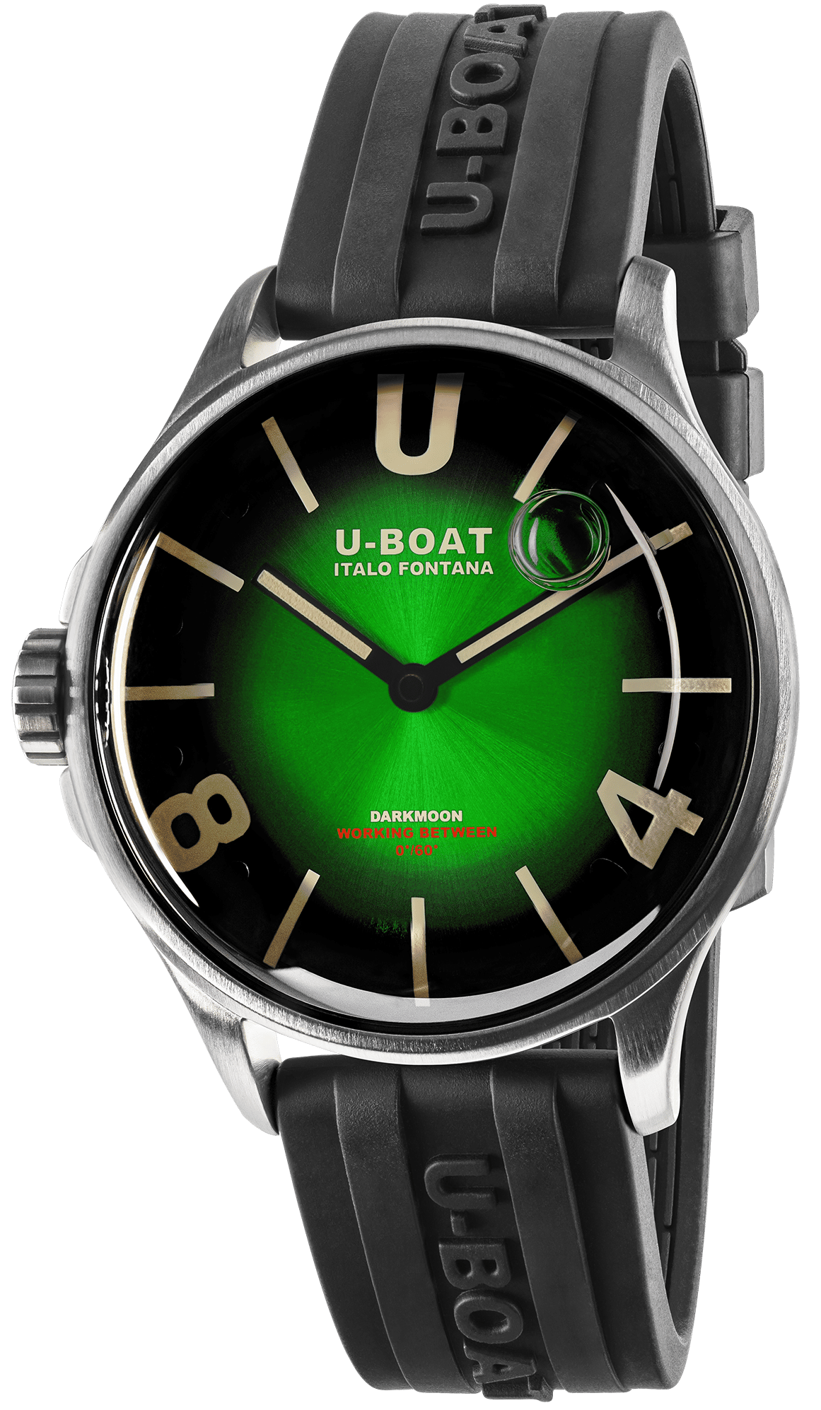 U-Boat Darkmoon &nbsp;41.5mm Green Soleil SS Watch 9502/B