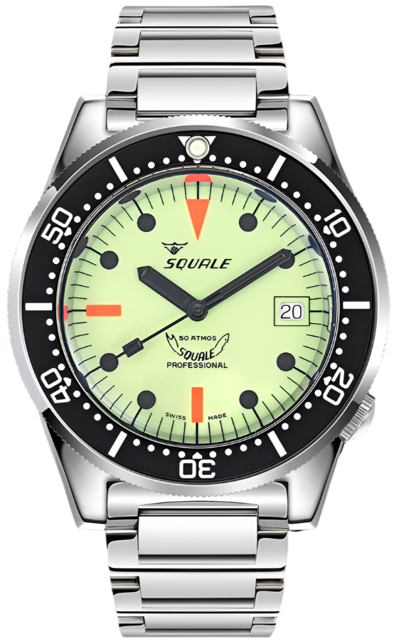 Squale Watch 1521 Full Luminous Bracelet 1521FULL.SQ20L