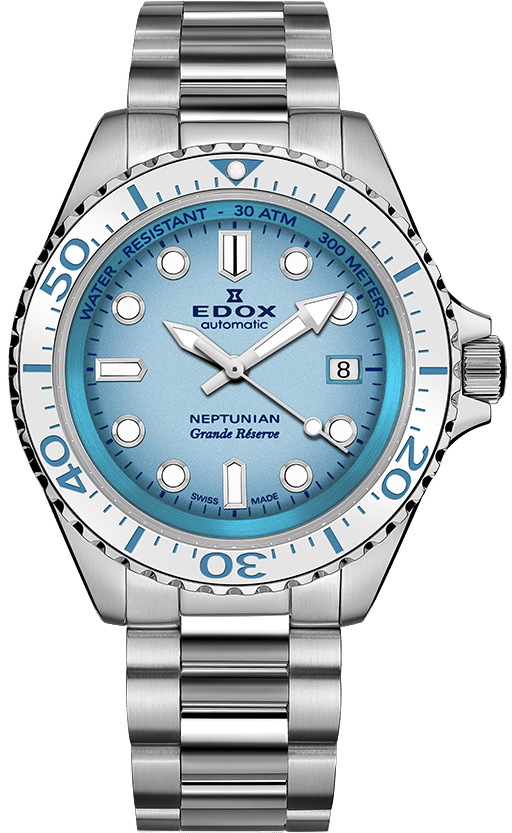 Edox Watch Neptunian Bracelet Mens 80801 3BBUM BUCDN