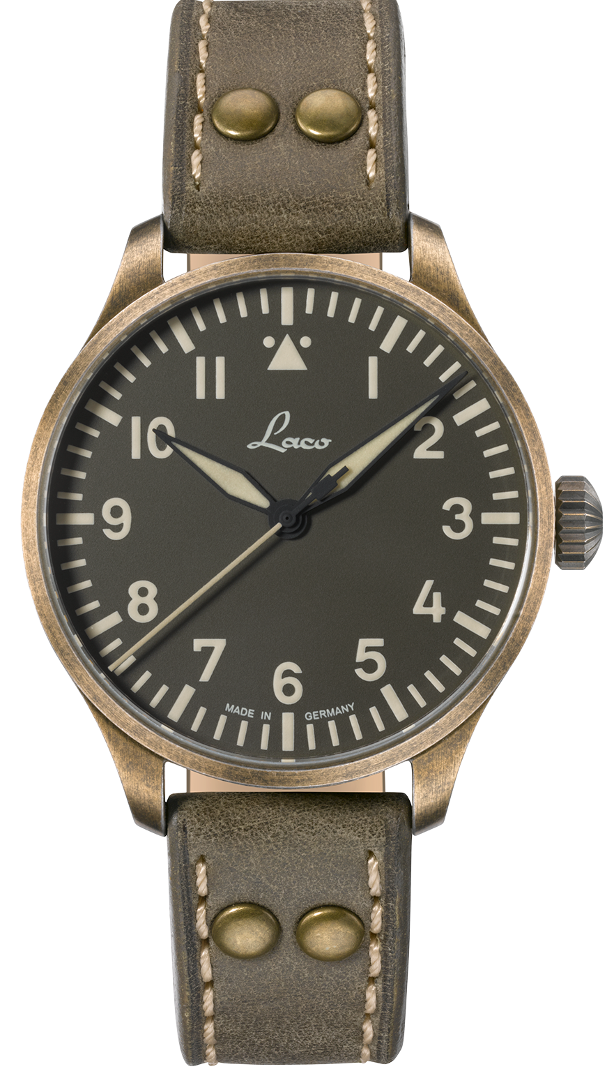 Laco Watch Augsburg Oliv 39 Limited Edition 862135