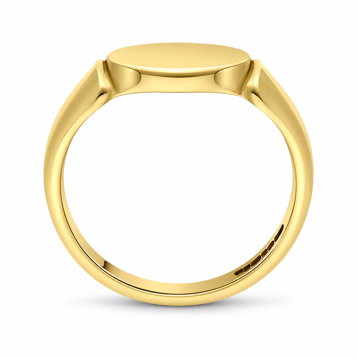 9ct Yellow Gold Oblong Signet Ring – Image 2