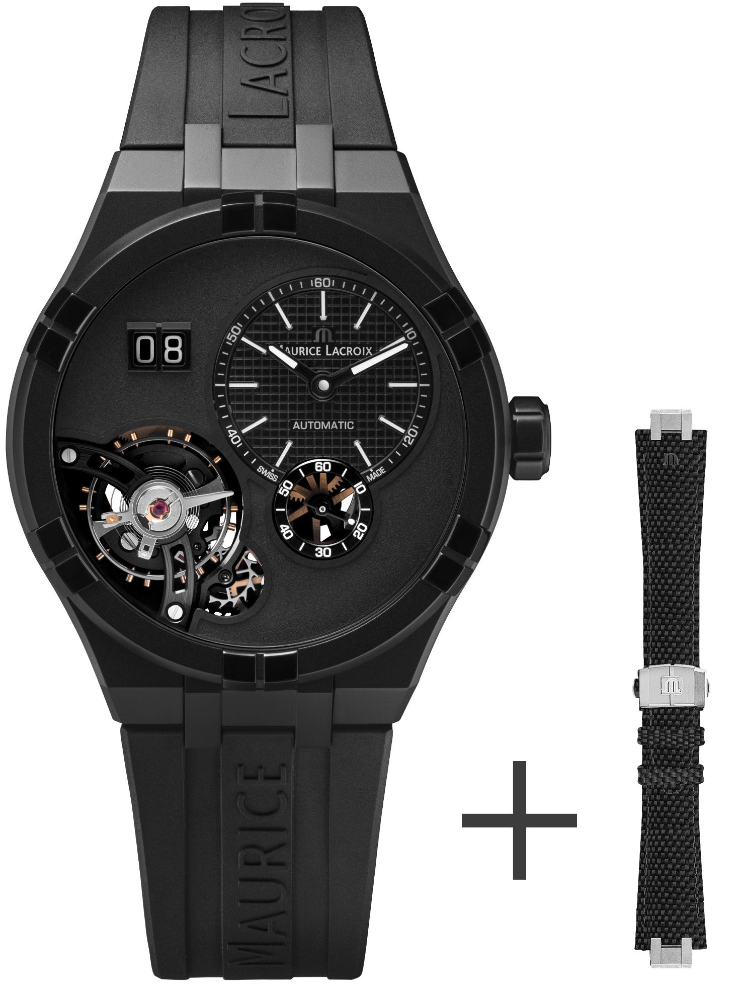 Maurice Lacroix Watch Aikon Master Grand Date Black AI6118-DLB0B-330-2