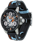 B.R.M Watch V6-44 Gulf Light Blue Hands Limited Edition V6-44-SA-GULF SQ-02