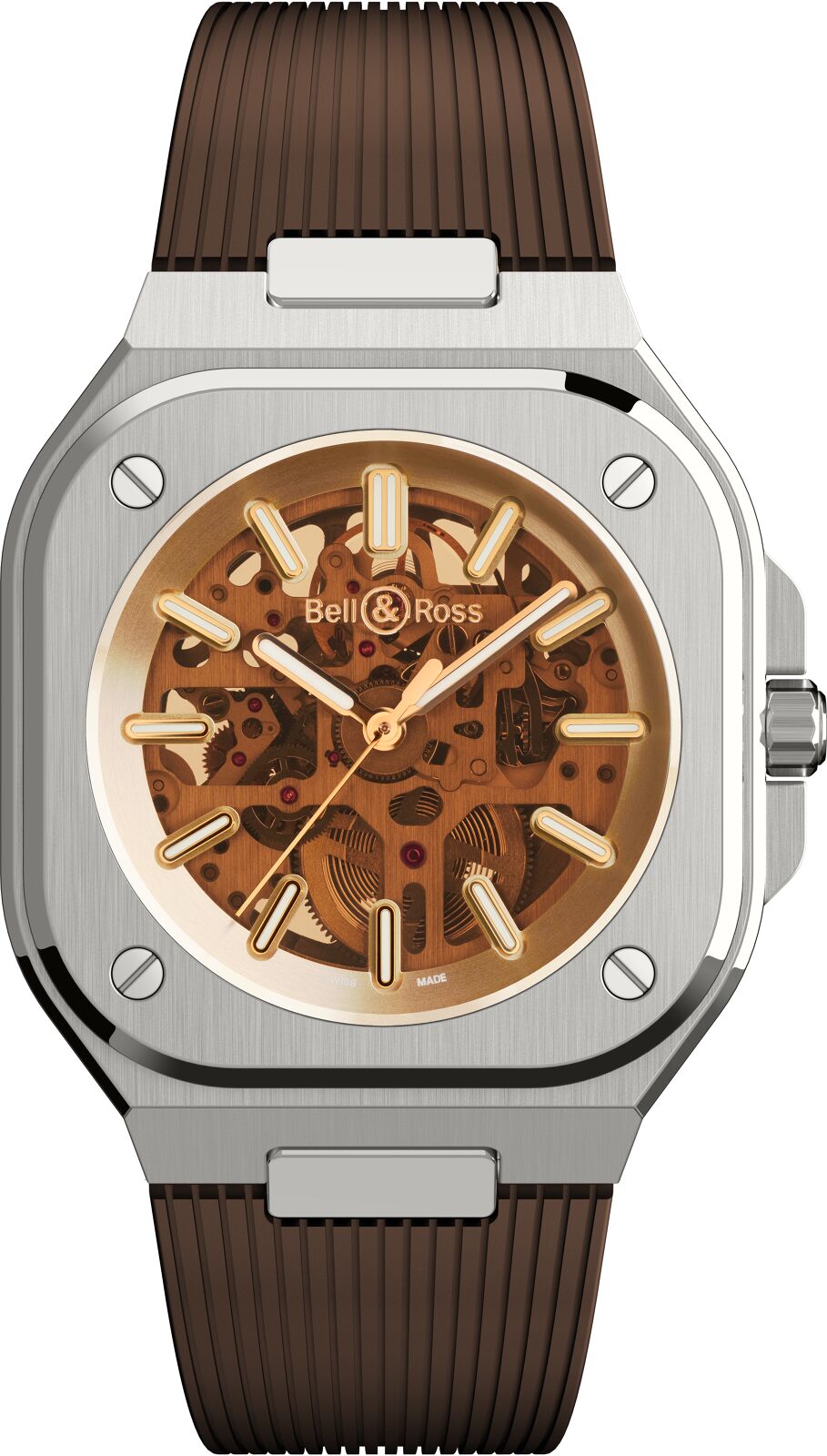 Bell & Ross Watch BR 05 Skeleton Golden Limited Edition BR05A-CH-SKST/SRB