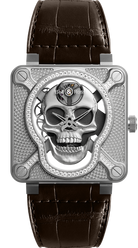 Bell && Ross BR 01 Laughing Skull Limited Edition Watch BR01-SKULL-SK-LGD