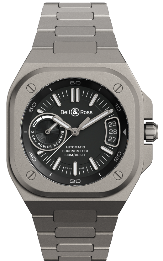 Bell & Ross Watch BR X5 Black Titanium Bracelet BRX5R-BL-TI/STI