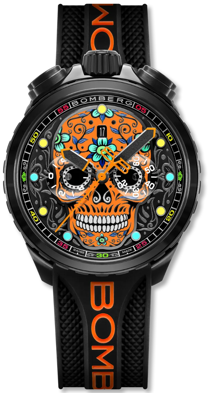 Bomberg Watch Sugar Skull Orange BS45CHPBA.060-9.12