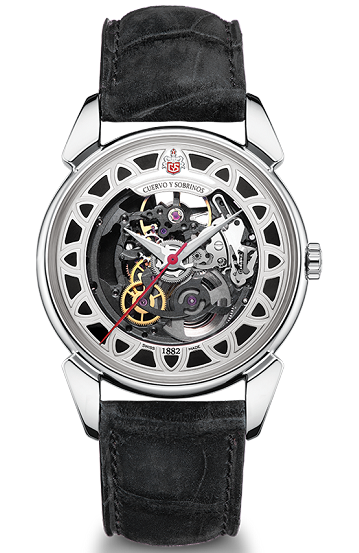Cuervo y Sobrinos Watch Historiador Squelette 3191.1NSQS