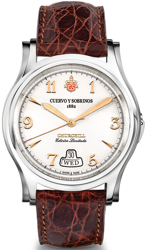 Cuervo y Sobrinos Watch Robusto Churchill Yalta Edition 2810.1YG