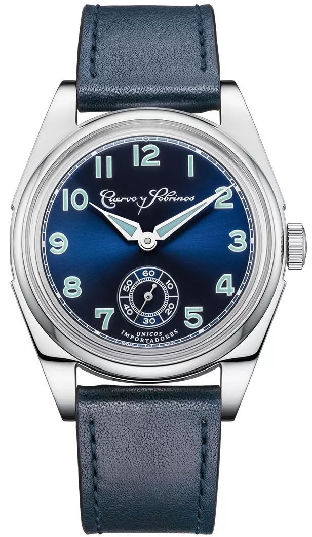 Cuervo y Sobrinos Watch Robusto Sans Souci Blue 3162.1B