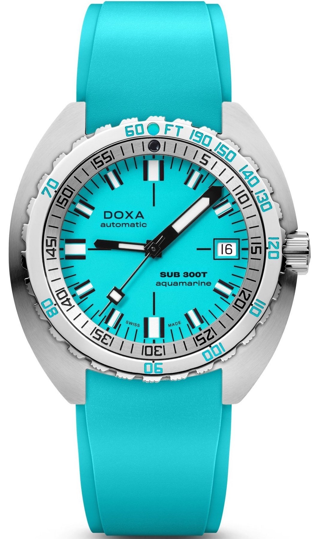 Doxa Watch Sub 300T Aquamarine Rubber 879.10.241.25