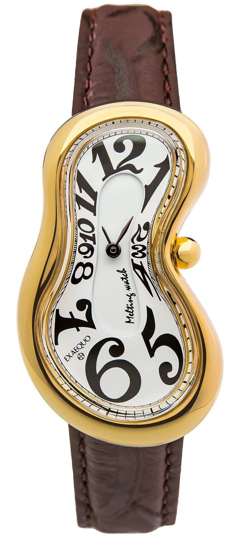 Exaequo Classic Melting PVD Yellow Gold White Dial Watch EX0002.0052