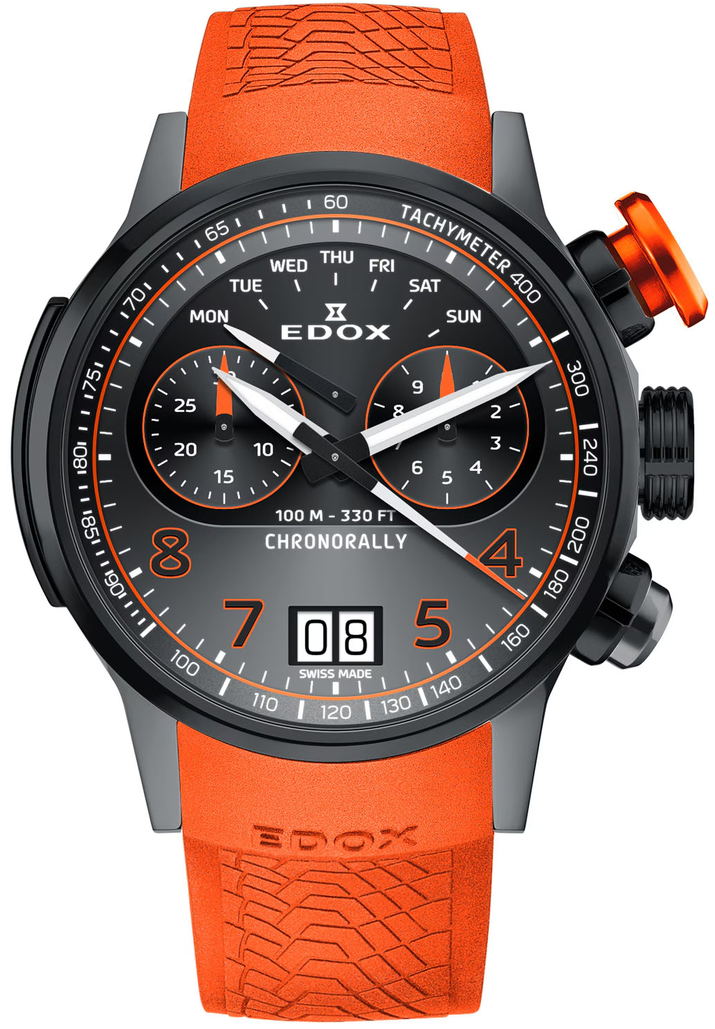 Edox Watch Chronorally Quartz Chronograph Titanium 38003 TINGNOCAO GNO
