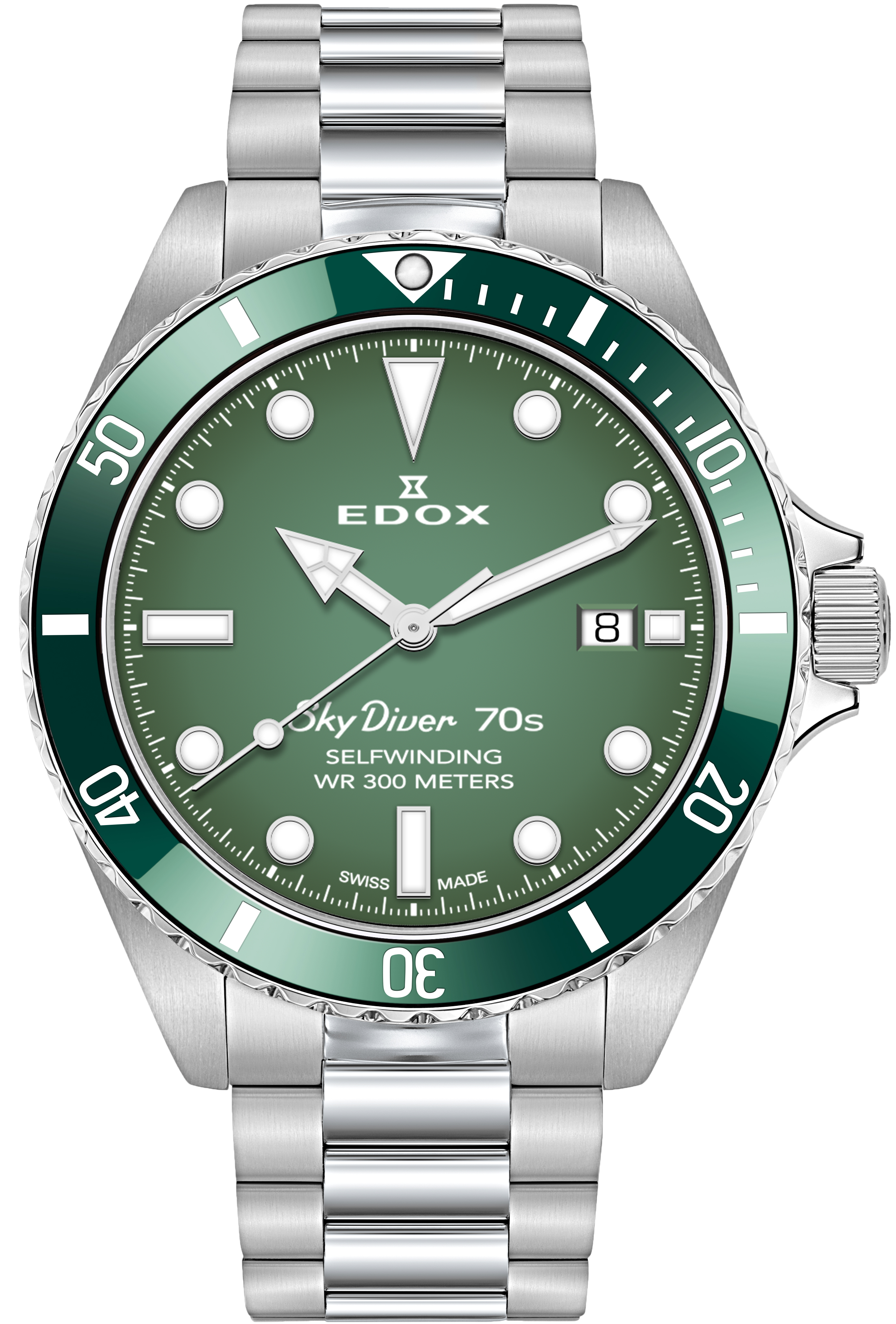 Edox Watch SkyDiver 70s Date Automatic Limited Edition 80115 3VM VDN