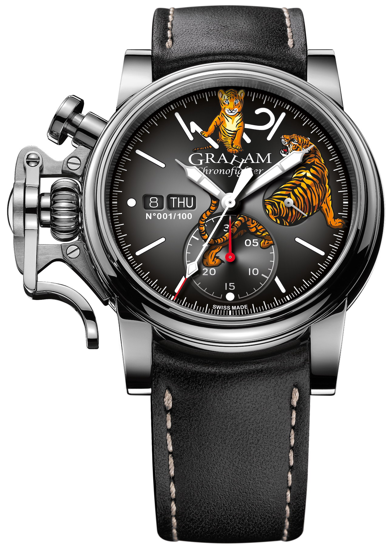 Graham Watch Chronofighter Vintage Tiger Limited Edition 2CVAS.B31A.L127B