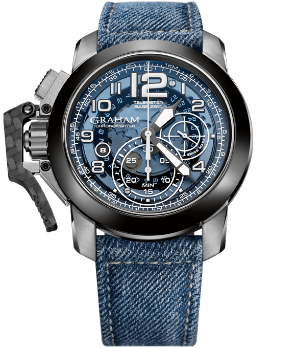 Graham Watch Chronofighter Target 2CCAC.U04A.T33S BLUE CANVAS