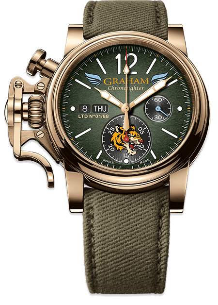 Graham Watch Chronofighter Vintage Bronze Flying Tigers Limited Edition 2CVAK.G03A.T35T