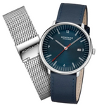Mondaine Doppio 41mm Mens Watch MLE.41240.LQV.SET