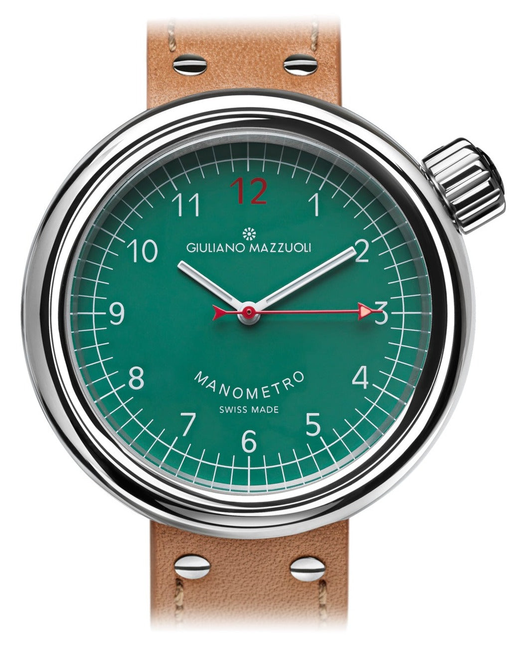 Giuliano Mazzuoli Watch Manometro Polished Green MRP04N.