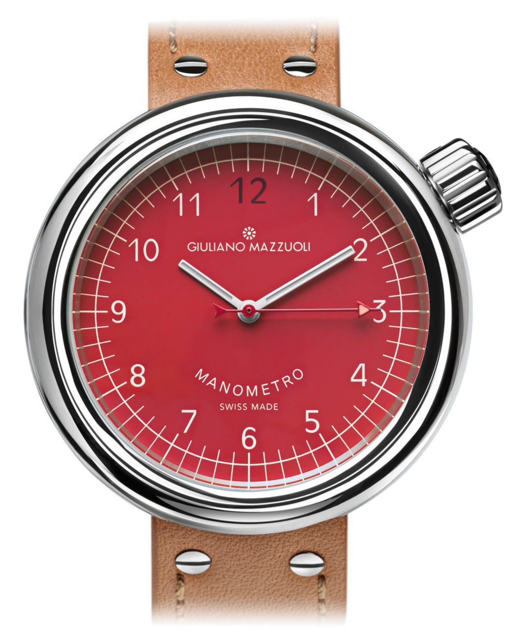 Giuliano Mazzuoli Watch Manometro Polished Red MRP06N.