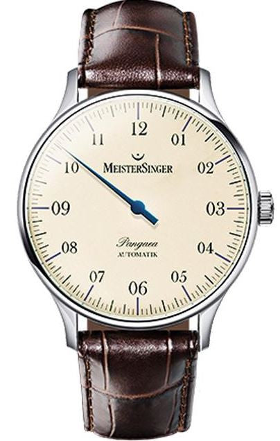 MeisterSinger Watch Pangaea PM903 Croco Print Brown