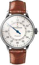 MeisterSinger Watch Perigraph AM1001 Croco Print Cognac