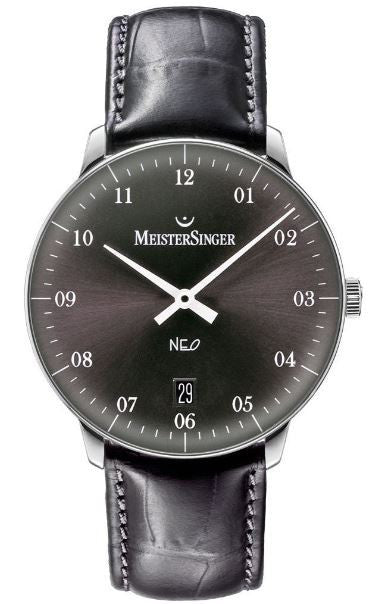 MeisterSinger Neo 2Z NE207 Croco Print Black