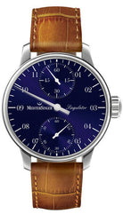 MeisterSinger Watch Singulator SIM108 Croco Print Cognac