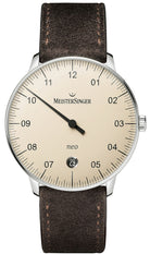 MeisterSinger Watch NEO NE903N Suede Dark Brown