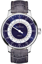 MeisterSinger Watch Adhaesio AD908 Croco Print Anthracite