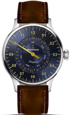 MeisterSinger Watch Pangaea Day Date Steel Blue With Gold PDD917G