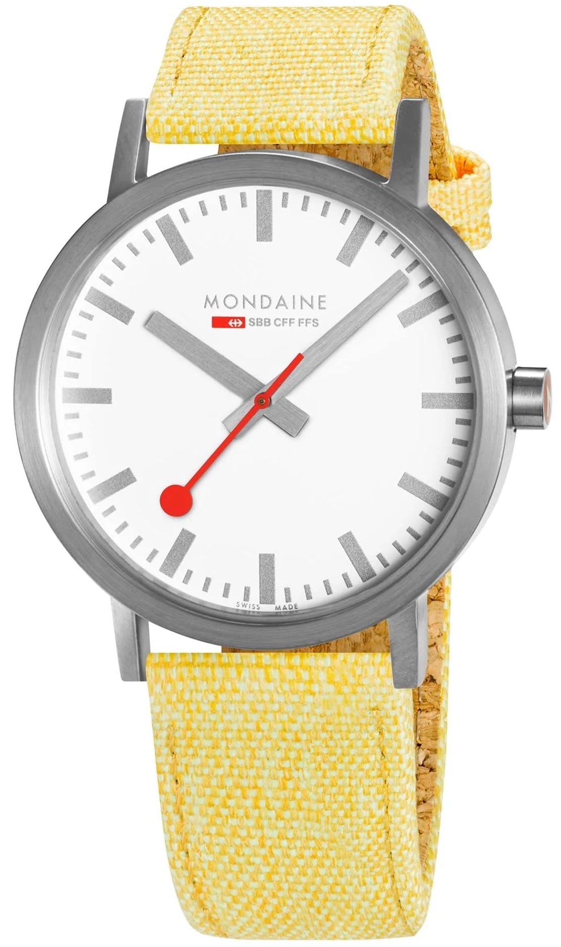 Mondaine Watch Classic 40mm Modern Yellow A660.30360.17SBE