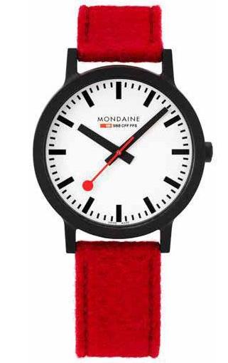 Mondaine Watch SBB Essence Black MS1.32110.LC