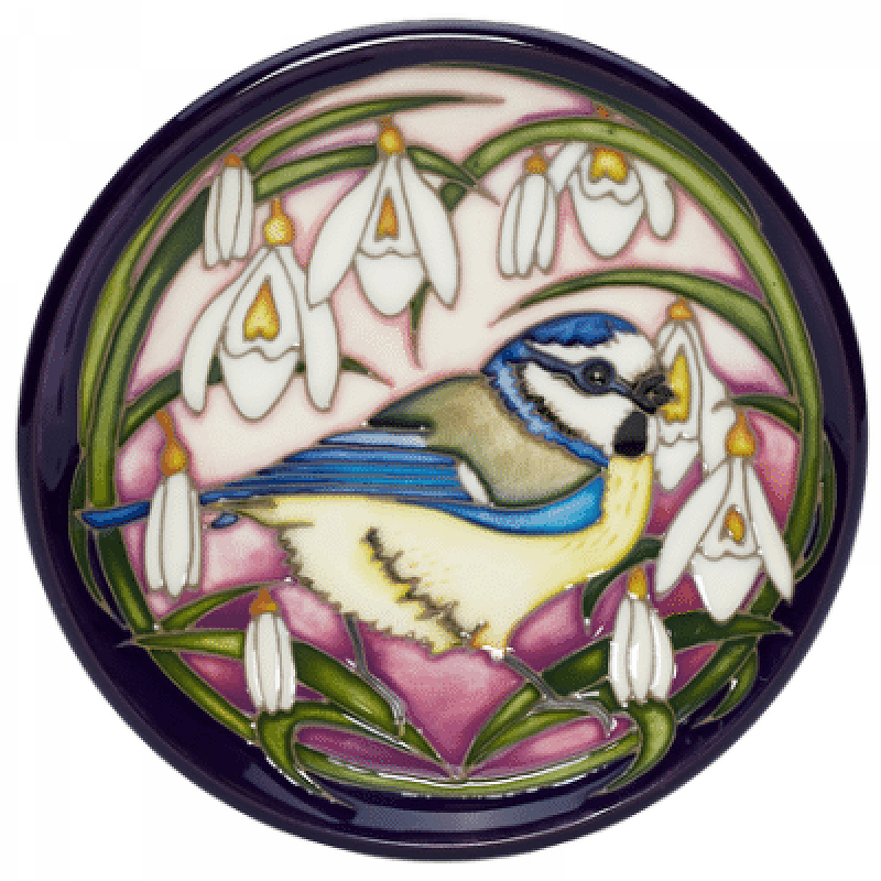 Moorcroft Blue Tits Bounty Limited Edition Tray, MCR-218