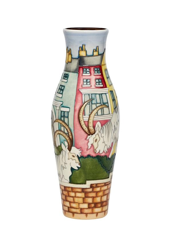 Moorcroft Llandudno Goats Limited Edition Vase, MCR-255 2