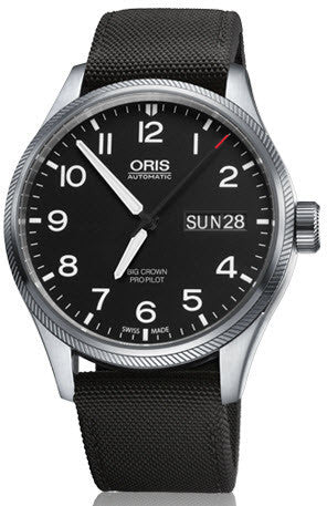 Oris Watch Big Crown ProPilot Day Date Black Textile 01 752 7698 4164-07 5 22 15FC