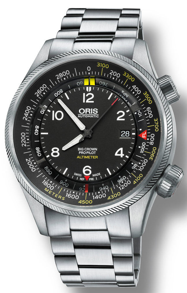 Oris Watch Big Crown ProPilot Altimeter Meters Bracelet 01 733 7705 4164 Metal Bracelet