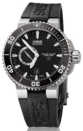 Oris Watch Aquis Titan Small Second, Date Rubber 01 743 7664 7154-07 4 26 34TEB