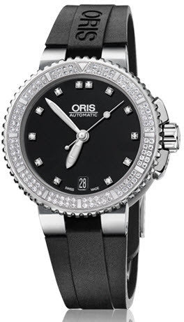 Oris Watch Aquis Date Diamond Rubber 01 733 7652 4994-07 4 18 34