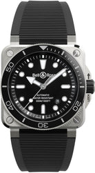 Bell && Ross Watch BR 03 Diver Black Steel BR03A-D-BL-ST/SRB