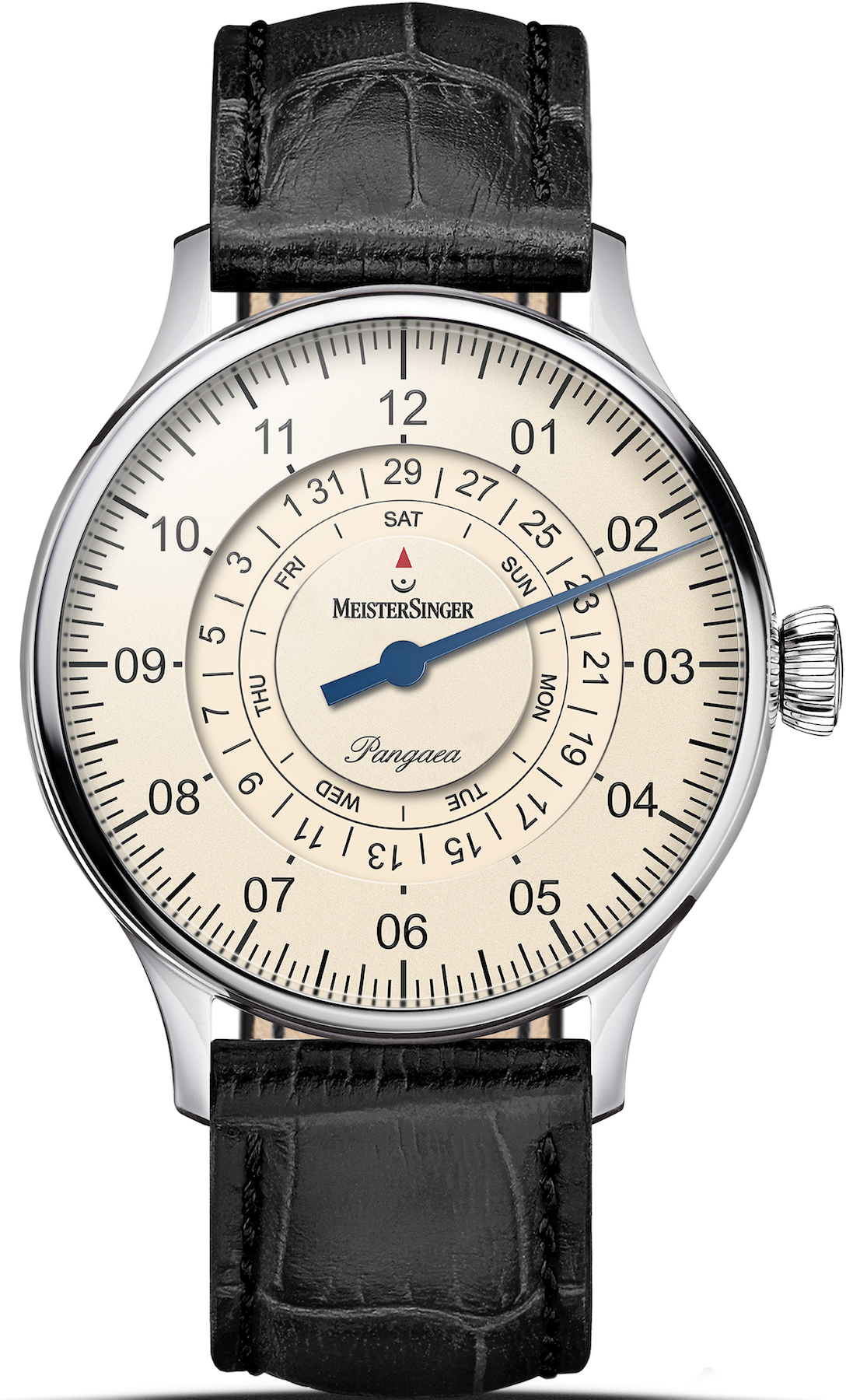 MeisterSinger Watch Pangaea Day Date <span>PDD903 Croco Print Brown</span>