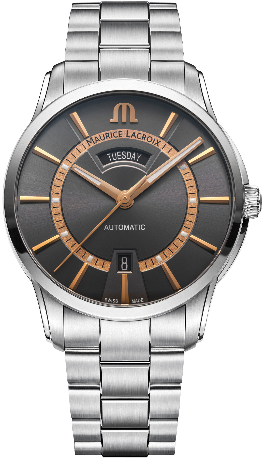 Maurice Lacroix Watch Pontos Day Date 41mm PT6358-SS002-333-1
