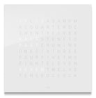 QLOCKTWO Classic Vanilla Sugar Wall Clock 45cm FCENVS