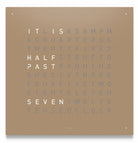 QLOCKTWO Classic Hazelnut Wall Clock 45cm FCENHAPC