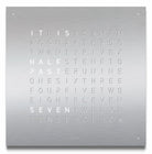 QLOCKTWO Classic Stainless Steel Wall Clock 45cm FCENSS