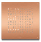 QLOCKTWO Classic Copper Wall Clock 45cm FCENBRCO