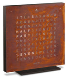 QLOCKTWO Touch Creators Edition Rust Table Clock 13.5cm T4BLENRT