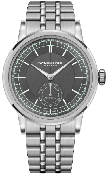 Raymond Weil Watch Millesime Automatic Small Seconds Menthol Minute Track Bracelet 2130-ST-60521